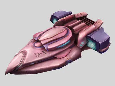 Sickle fighter 02 3D model