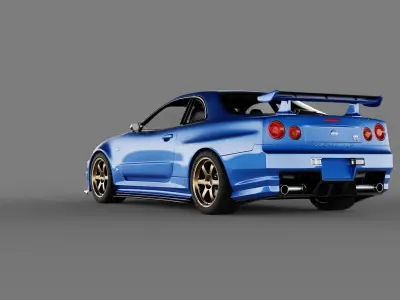 Nissan Skyline R34 GTR 3D model