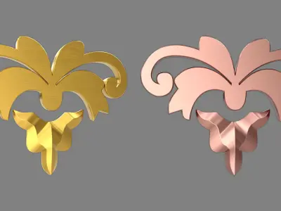 Carved Decor 3D model 12