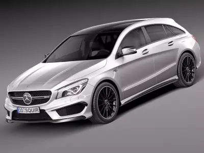 Mercedes-Benz CLA AMG Shooting Brake 2016 3D model