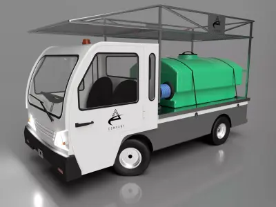 utility vehicle - Bigfoot 3000 multipurpose van 3D model