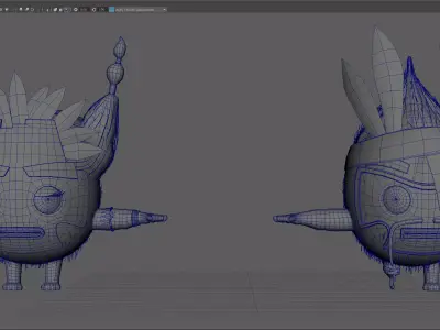 Coco Mama and Papa Rigged Low-poly 3D model