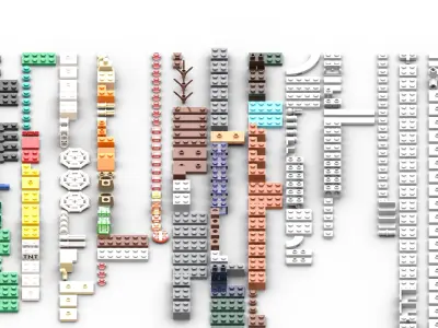 TwindBricks3D - 21263 The Badlands Mineshaft 3D print model