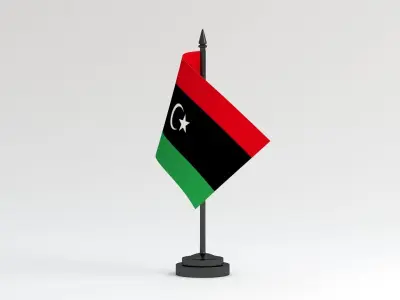 Table Flag Libya 3D model