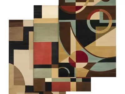 Rug Set 412 3D model