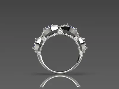 bride wedding ring jr00040 3D print model