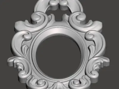 Frame for mirrors or pictures - 3d model for CNC 3D print model