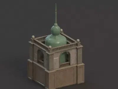 tower  Low-poly 3D model