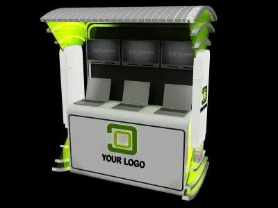 Booth Exhibition Stand a444a 3D model