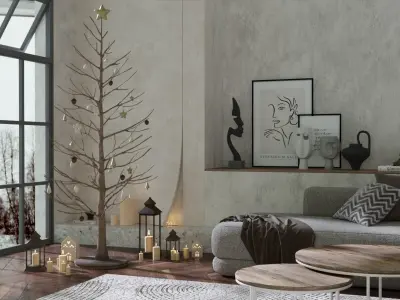 Winter Whisper Tree 3D model