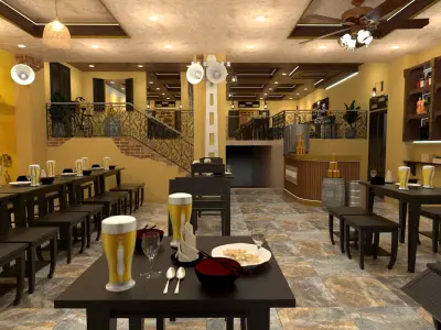beer restaurant 3D model