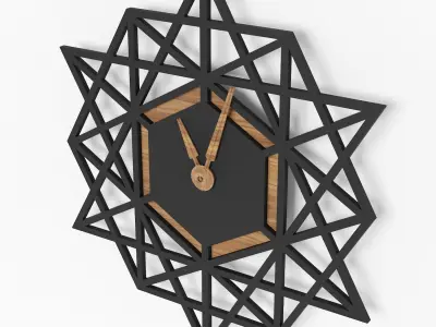 Realistic 3D wall clock model 3D model