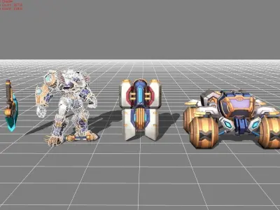 Johnson Starblazer Skin Low-poly 3D model