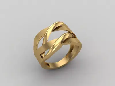 Women Ring Plain Ring Ready STL 3DM Models Womens Rings 3D print model 7
