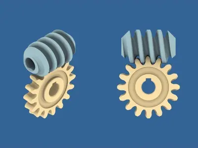 Worm Gear Collection 02 3D print model