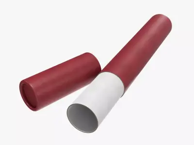 Scroll holder tube 3D model