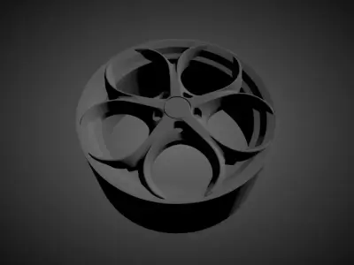 Alfa Romeo Giulia Quadrifoglio scalable and printable rims  3D print model