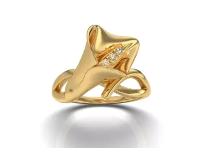 CALA FLOWER RING 3D print model purchase
