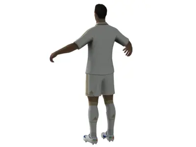 Football Player 01 Low-poly 3D model