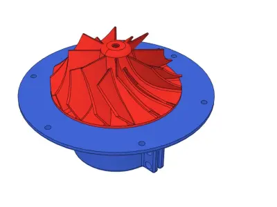 Turbocharger DC 775 electric motor  3D print model