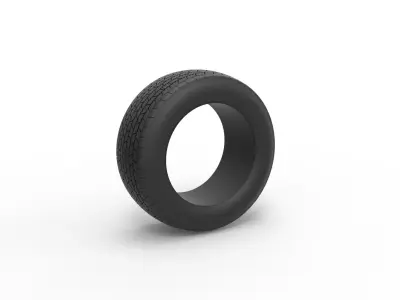 Tire of Dirt Modified stock car V1 Scale 1 to 25 3D print model