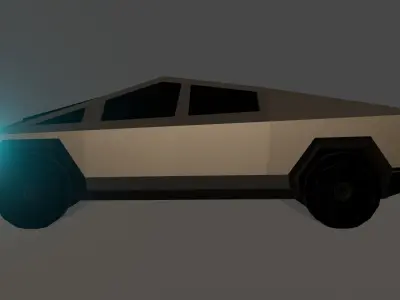 Tesla Cybertruck Low poly version Low-poly 3D model purchase