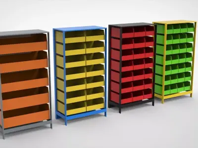  Warehouse Racks  3D model
