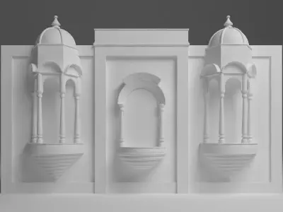 Indian Wedding Stage 3D model