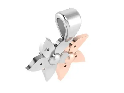 Flower Pendant 1491 3D print model