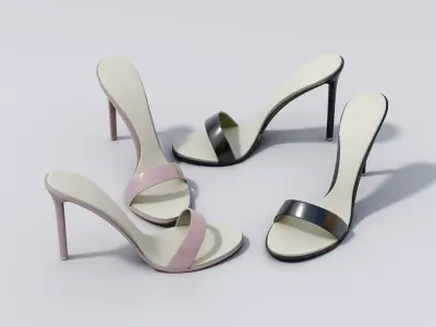 Female High Heel Sandals Free 3D model