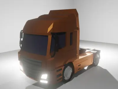 truck DOF Low-poly 3D model