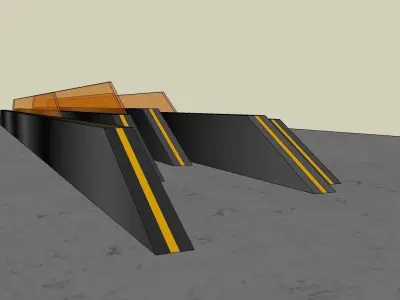 entrance monument 3D model 3D model