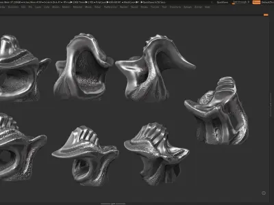 Modern Abstract Decorative sculpture 3d print model  3D print model