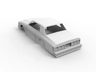 Chevrolet Caprice Classic 1977 Body for 3D Print Model 3D print model