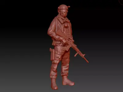 Thai soldier 3D print model