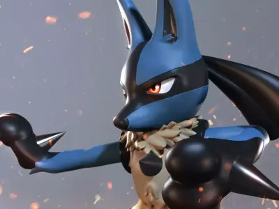 Lucario 3D model