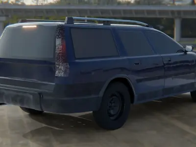 2000s break Low-poly 3D model