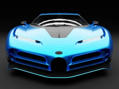 Bugatti 110 3D Model Low-poly 3D model