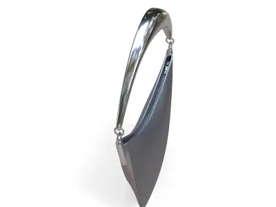 Casey Cadwallader Mugler Bag Silver Low-poly 3D model