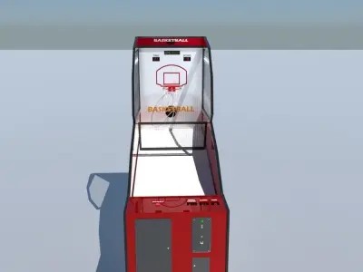 Arcade Basketball Game Machine 3D model