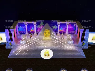 Egypt  event stage 3D model