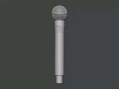 3D Model-MIKE0001 microphone 3D print model