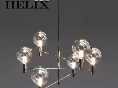 Helix Chandelier 3D model