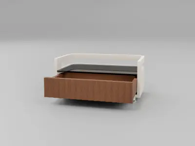 Elegant Side Table V1 3D model