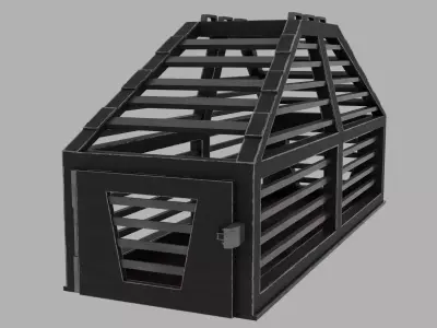 Stegosaurus Cage Low-poly 3D model