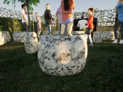 Eggs Stool Free 3D print model purchase