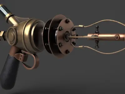 Fantasy Gun 08 3D model