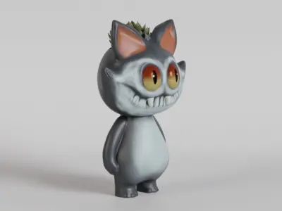 Terrorific cat planter - STL for 3d printing 3D print model