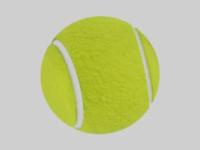Tennis ball Low-poly 3D model