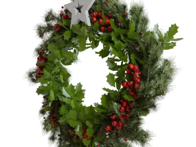 Christmas wreath 6 3D model